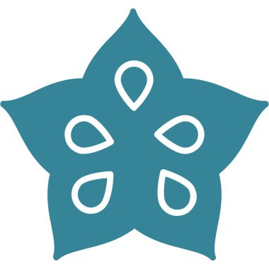 çiçek simgesi, vektör illüstrasyonu