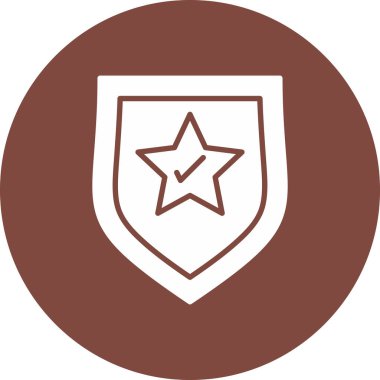 Kalkan. Web simgesi basit illüstrasyon