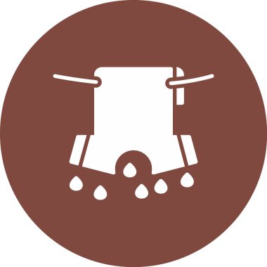 Su. Web simgesi basit illüstrasyon