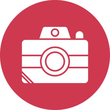 Kamera. Web simgesi basit illüstrasyon