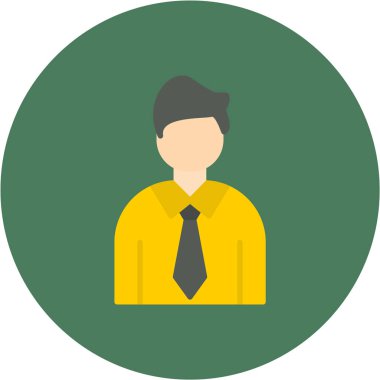 İş adamı simgesi vektör illüstrasyonu