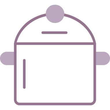 pişirme vektörü ince çizgi simgesi