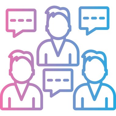 Konuş. Web simgesi basit tasarım