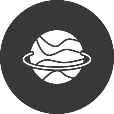 Dünya gezegen simgesi, basit biçim