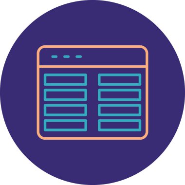 İş ve vektör illüstrasyonu için web simgesi