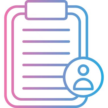 Bir belge simgesinin vektör illüstrasyonu