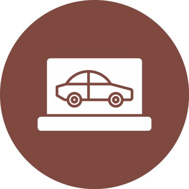 araba simgesi vektör illüstrasyonu