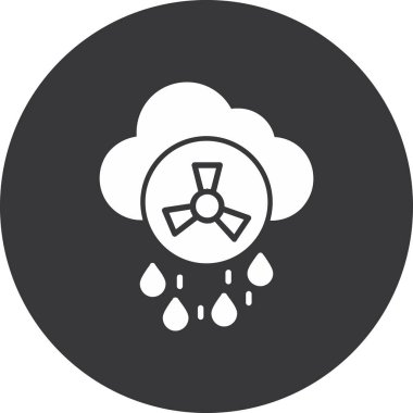 Yağmur. Web simgesi basit illüstrasyon