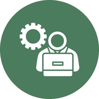 Bir dizüstü bilgisayar simgesinin vektör illüstrasyonu