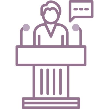 Komutanım. Web simgesi basit illüstrasyon