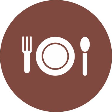 Restoran simgesi vektör illüstrasyonu