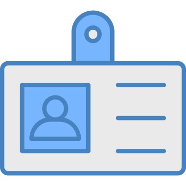 Kart kimliği simgesi - taslak biçimi