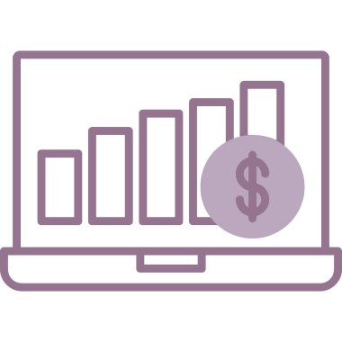 ticari grafik vektör simgesi