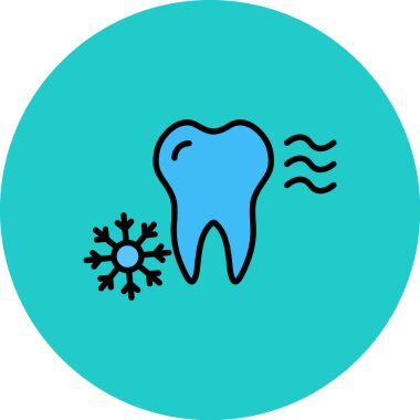 Kış mevsimi için renk simgesi