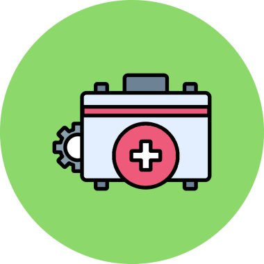 Tıbbi bir ikon. vektör illüstrasyonu