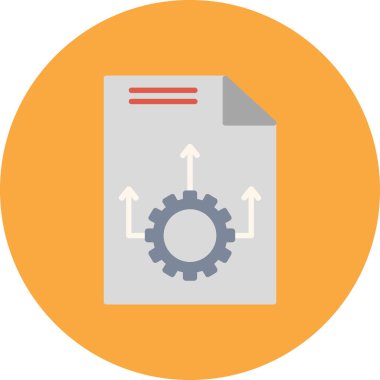 belge simgesi vektör illüstrasyonu