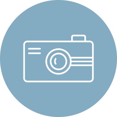 Kamera. Web simgesi basit illüstrasyon