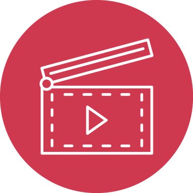 video simgesi vektör illüstrasyonu