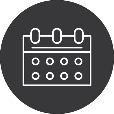 Takvim simgesi vektör illüstrasyonu