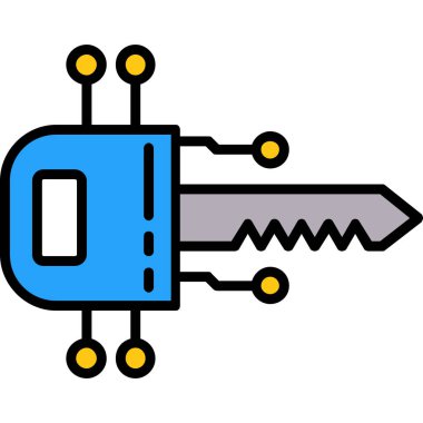 Tornavida. Web simgesi basit illüstrasyon