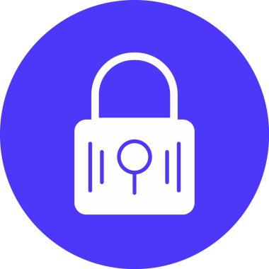 Kilit. Web simgesi basit illüstrasyon