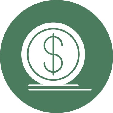 Sikke dolar vektör simgesi tasarımı