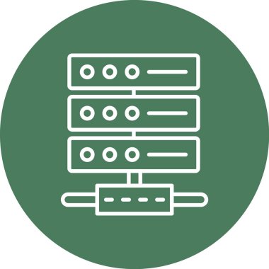 Veri Depolama simgesi, vektör illüstrasyonu