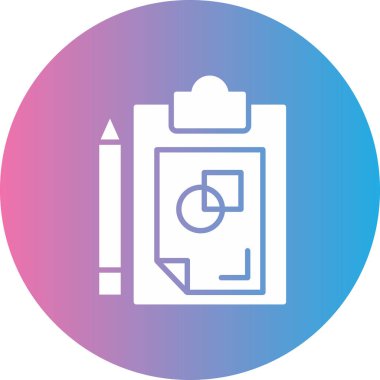 Kalem. Web simgesi basit illüstrasyon