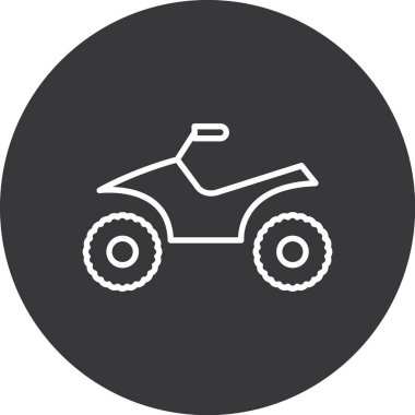 motosiklet simgesi vektör illüstrasyonu