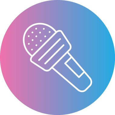 mikrofon vektör illüstrasyonu modern simge