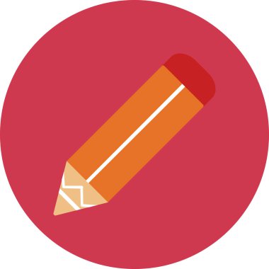 Kalem. Web simgesi basit illüstrasyon