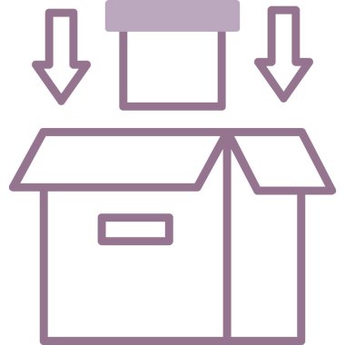 Teslimat. Web simgesi basit illüstrasyon