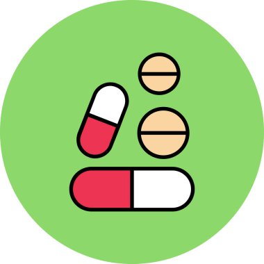 hap ikonu vektör illüstrasyonu