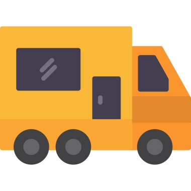 araba taşıma simgesi düz stil