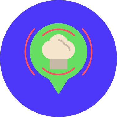 Harita işaretleyici. Web simgesi basit illüstrasyon