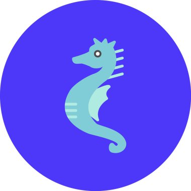 Şirin bir mavi ve beyaz simgenin vektör çizimi