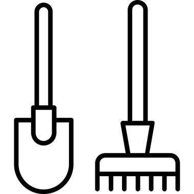 Temizlik süpürgesi simgesi. vektör simgesinin özet çizimi