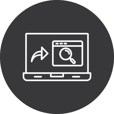 Seo simgesinin vektör illüstrasyonu