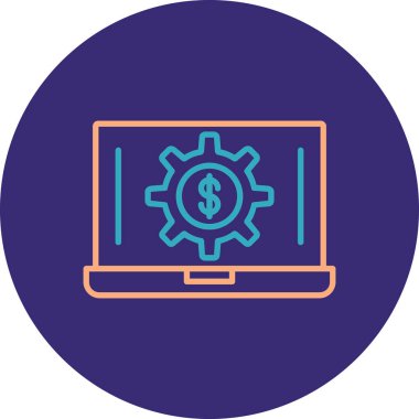 Bilgisayar ve teçhizat. Basit simge