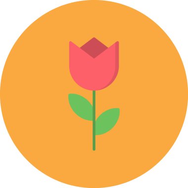 Çiçek. Web simgesi basit tasarım