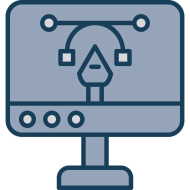 Modern simgenin vektör illüstrasyonu