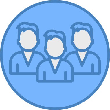 Takım. Web simgesi basit illüstrasyon