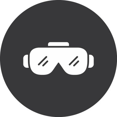 VR gözlük simgesinin vektör illüstrasyonu