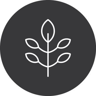 Ağaç simgesinin vektör illüstrasyonu