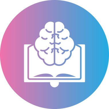 beyin ikonu vektör illüstrasyonu