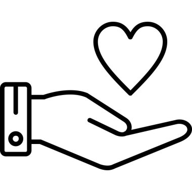 El ikonlu kalp. Beyaz arkaplanda izole edilmiş web tasarımı için kalp ve kalp vektör simgesi