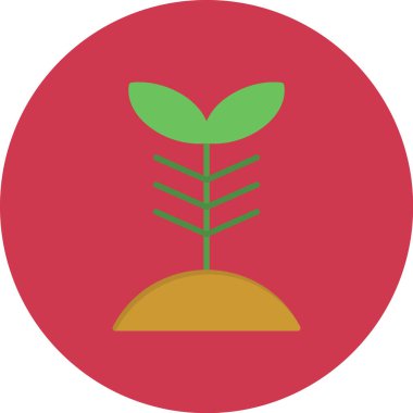 Bir ağaç simgesinin vektör illüstrasyonu