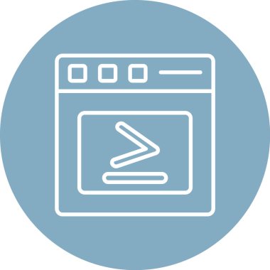 Bilgisayar ekranı. Basit tasarım