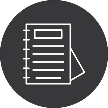 Belge modern simgesinin vektör illüstrasyonu