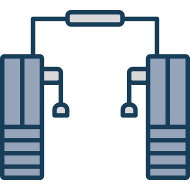 spor salonu simge vektör çizim